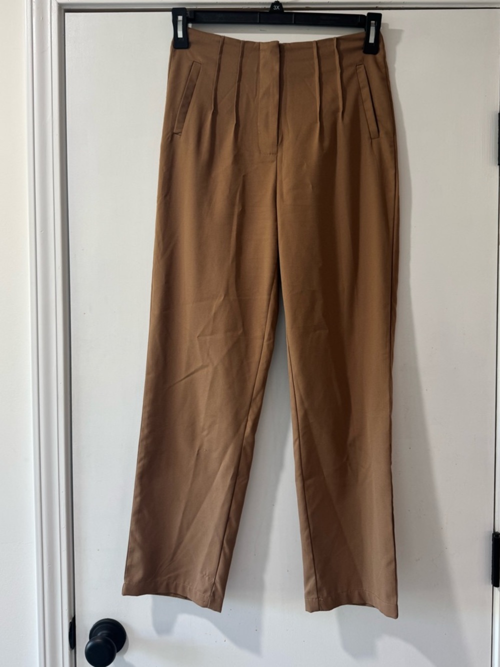 SHEIN Women’s Pleated Dress Pants in Brown
